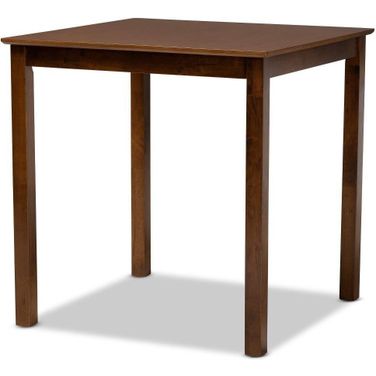 Lenoir Modern and Contemporary Walnut Brown Finished Wood Counter Height Pub Table