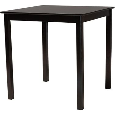 Lenoir Wood Counter Height Pub Table In Espresso Brown