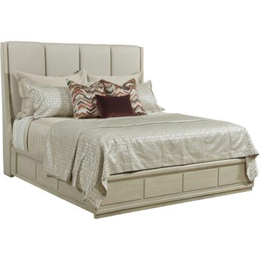 Lenox Siena Alabaster Cal King Upholstered Panel Bed