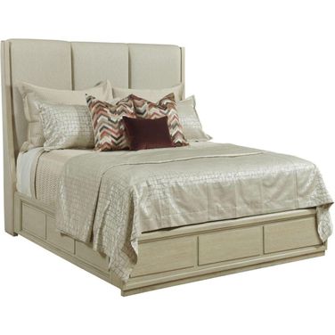 Lenox Siena Alabaster Queen Upholstered Panel Bed