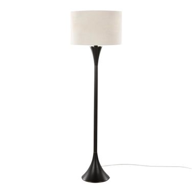 Lenuxe 65 Inch Metal Floor Lamp In Natural