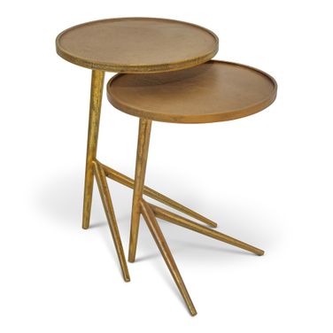 Leo Nesting Set In Antique Brass