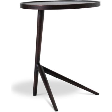 Leo Round End Table In Antique Copper