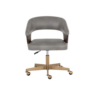 Leonce Office Chair In Bravo Metal