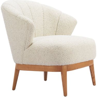 Leque Accent Chair In Tawny Beige