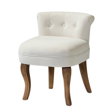 Lera Vanity Stool In Ivory