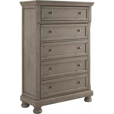 Lettner Light Gray 5 Drawer Chest