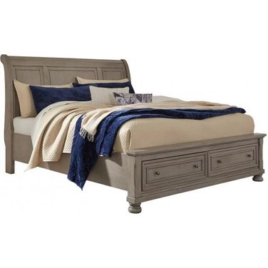 Lettner Light Gray Queen Sleigh Bed