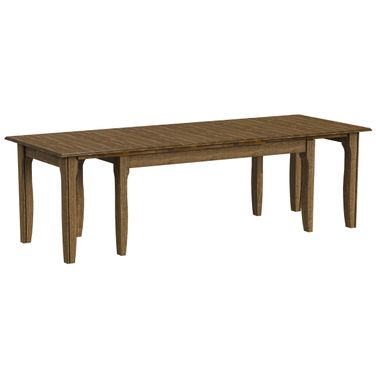 Leucadia 133.25 Inch Three Leaf Extension Table In Toasted Java