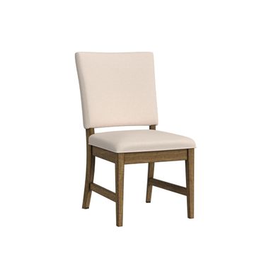 Leucadia Ladderback Side Chair with Upholstered Seat Set of 2 In Toasted Java