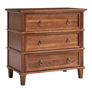 Lev 3-Drawer Nightstand In Cherry