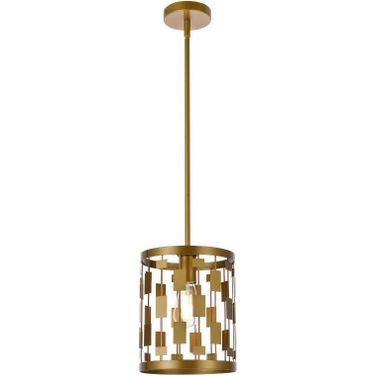 Levante 1 Light Pendant In Brass LD7073D9BR