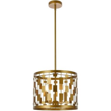 Levante 3 Lights Pendant In Brass