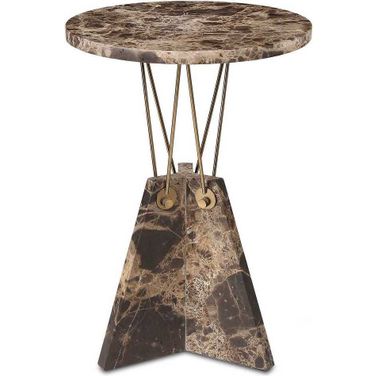 Levitate Marble Accent Table In Brown