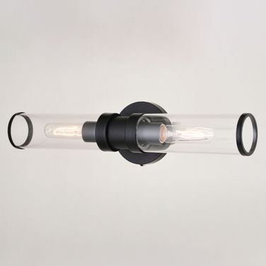 Levitt 2 Light Wall Light In Black
