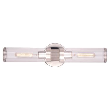 Levitt 2 Light Wall Light In Polished Nickel