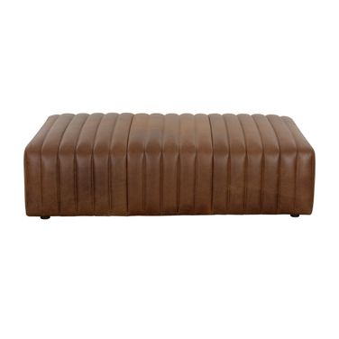 Lewin Rectangular Ottoman In Lucia Tobacco