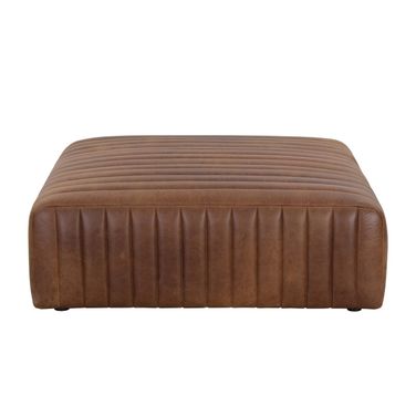 Lewin Square Ottoman In Lucia Tobacco