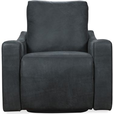 Lewis Power Swivel Recliner In Black