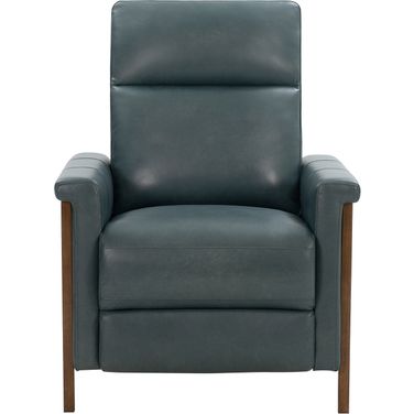 Lewiston Push Thru The Arms Recliner In Blue Gray