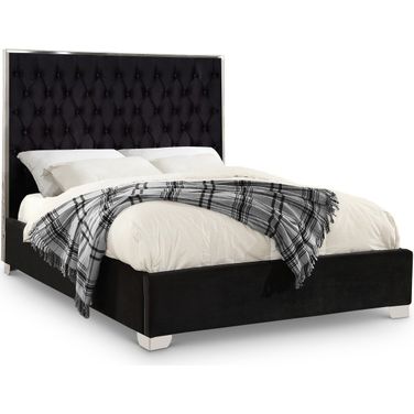 Lexi Velvet King Bed In Black