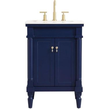 Lexington 24 Inch Single Bathroom Vanity In Blue