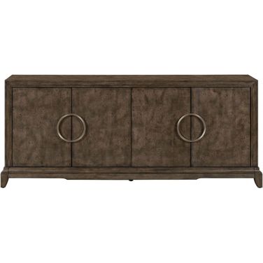 Lexington Park 4 Door Accent Cabinet In Brown