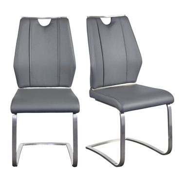 Lexington Side Chair Set of 2 In Gray