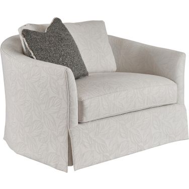 Lexington Upholstery Veneto Swivel Chair In Cream