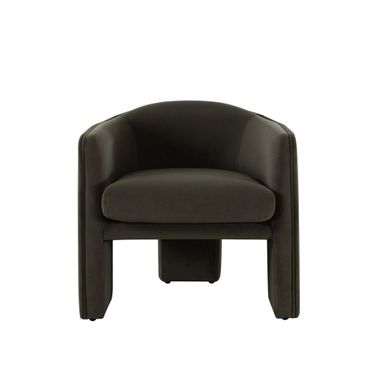 Leyah Accent Chair In Winter Moss Performance Velvet