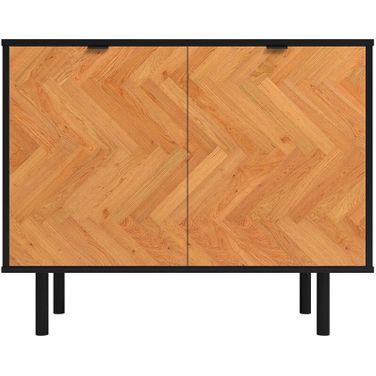 Liam Accent Cabinet In Black and Wood