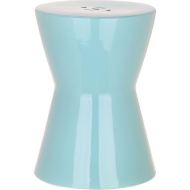 Liana Light Blue Garden Stool