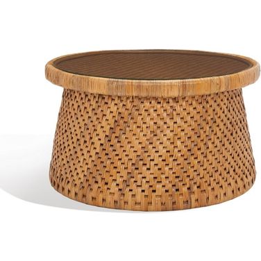 Lianne Rattan Rd Coffee Table In Natural