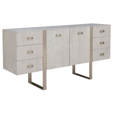 Libby Langdon Carlson Credenza In Champagne and White