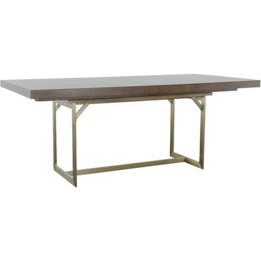 Libby Langdon Clement Dining Table In Smoked Stone