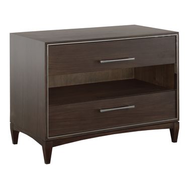 Libby Langdon Farley Nightstand In Smoked Stone