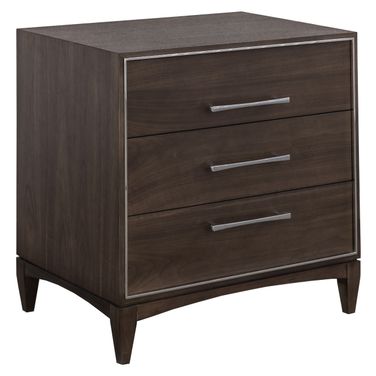Libby Langdon Farley Nightstand In Smoked Stone