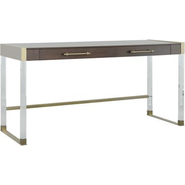 Libby Langdon Simone Writing Desk In Smoked Stone