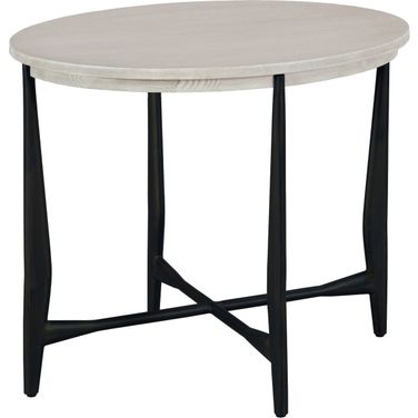 Libby Langdon Wheelock End Table In Sheer Dove