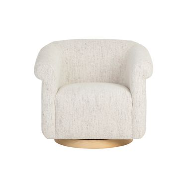 Libby Swivel Lounge Chair In Hailey Moon