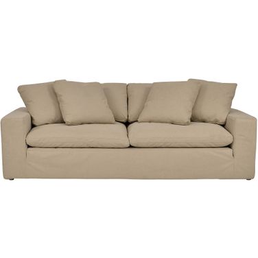 Liberty 96.5 Inch Upholstered Sofa In Brown