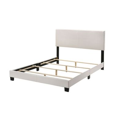 Lien White Queen Upholstered Platform Bed