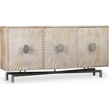 Melange Light Wood 68" Entertainment Console