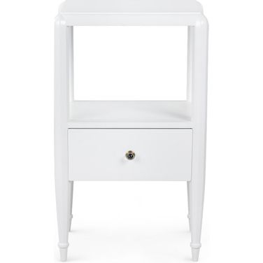 Lilian 1-Drawer End Table In Vanilla