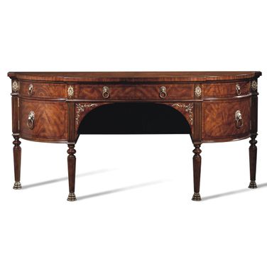 Lillian Sideboard In Mahogany and Brass