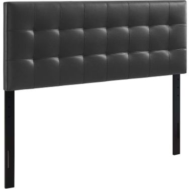Lily Black King Upholstered Vinyl Headboard