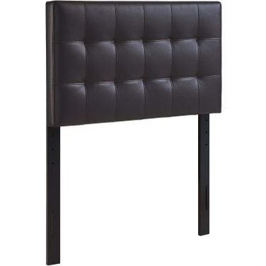 Lily Brown Twin Upholstered Vinyl Headboard