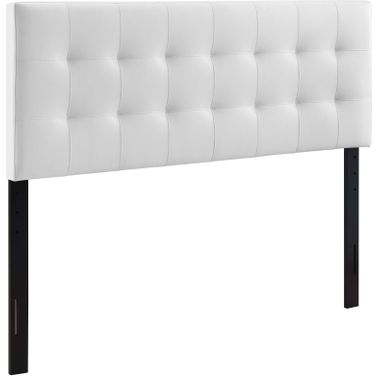 Lily White King Upholstered Vinyl Headboard