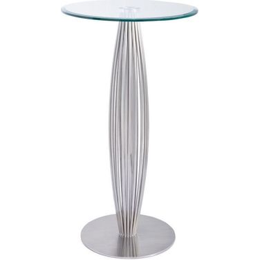 27 Inch Bar Table In Silver