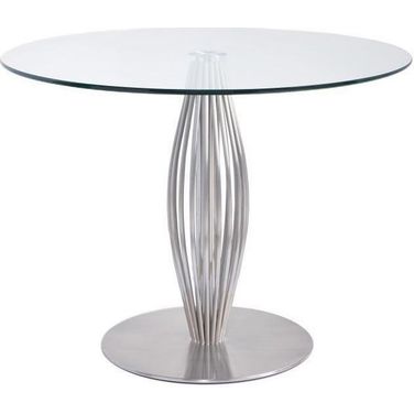42 Inch Dining Table In Silver